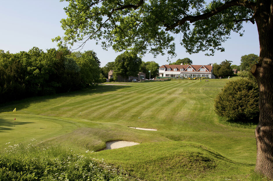 Golf at Purley Downs Mature downland course, with its rolling